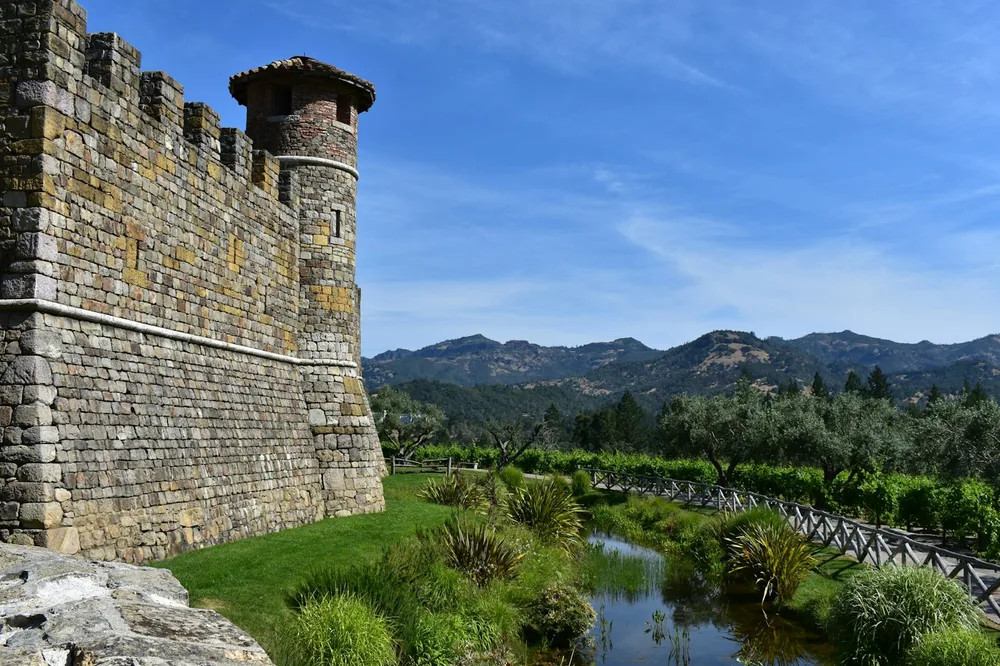 Napa Valley Wine Castle Landscape
