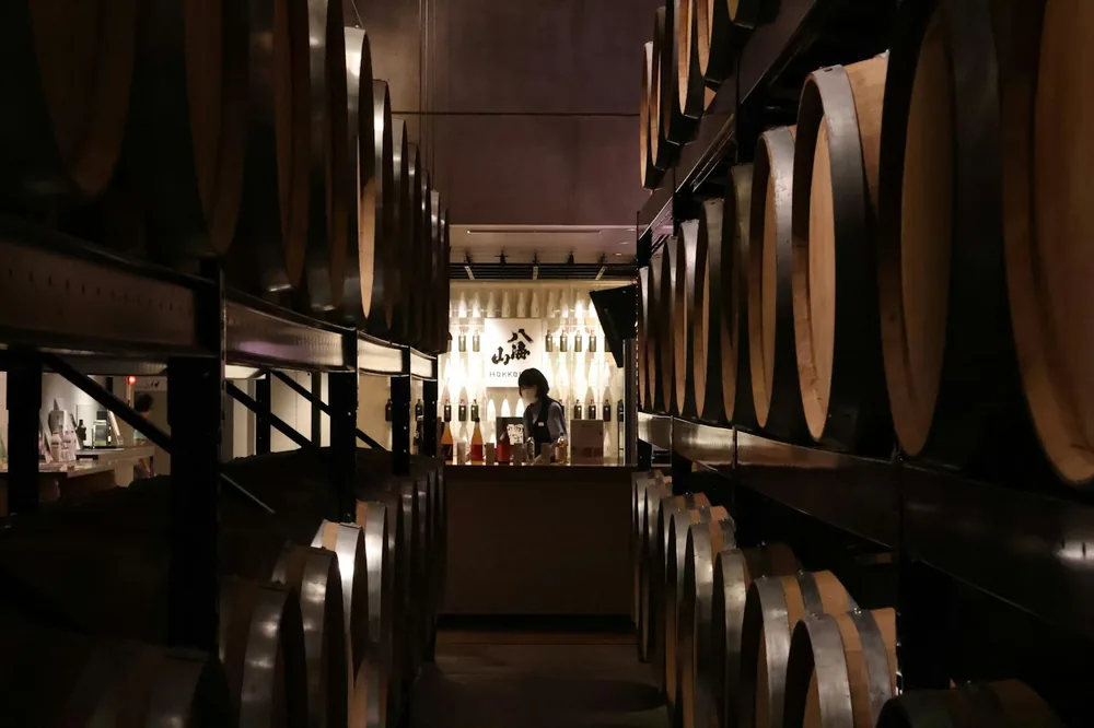 The famous Hakkaisan Sake offers a tour deep into its cellar